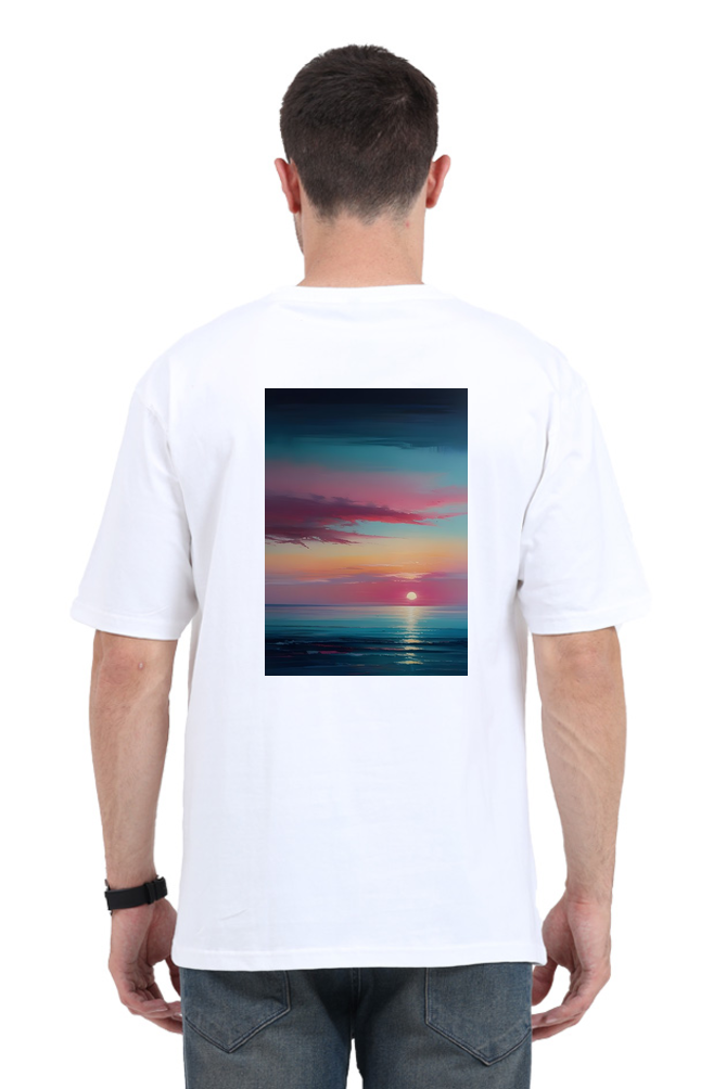 Peaceful Landscape Styled Oversized T-Shirt