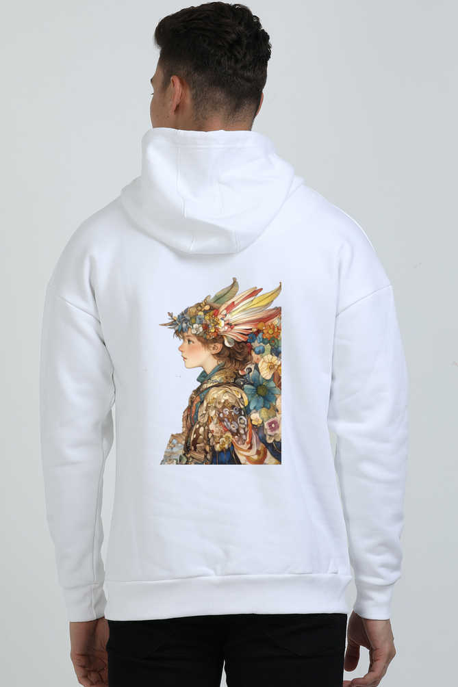 Zorixifyy   :   “Floral Majesty” Hoodie – White Edition