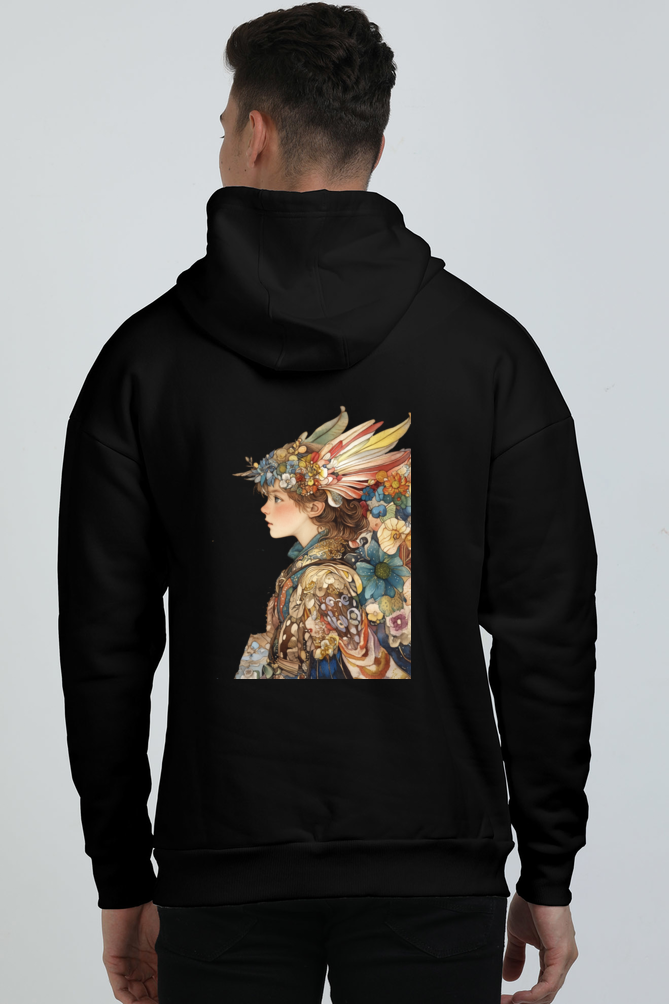 Zorixifyy   :   “Floral Majesty” Hoodie – White Edition