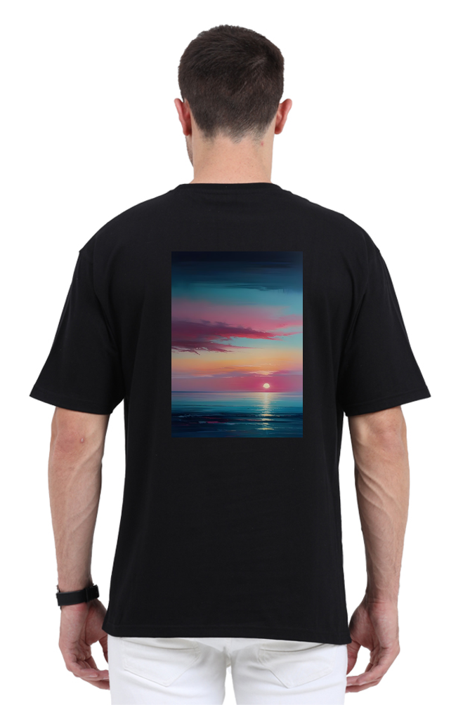 Peaceful Landscape Styled Oversized T-Shirt