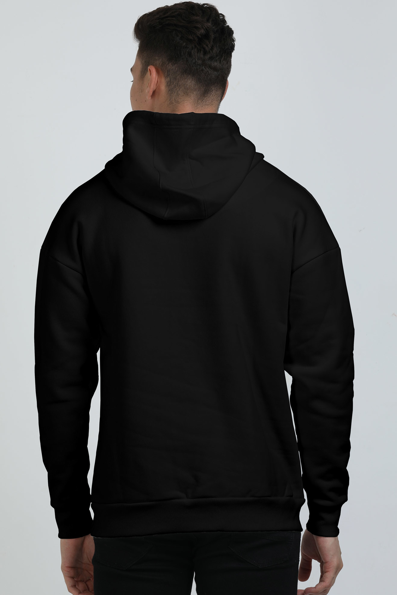 Live Well Printed Oversized Hooded Sweatshirt