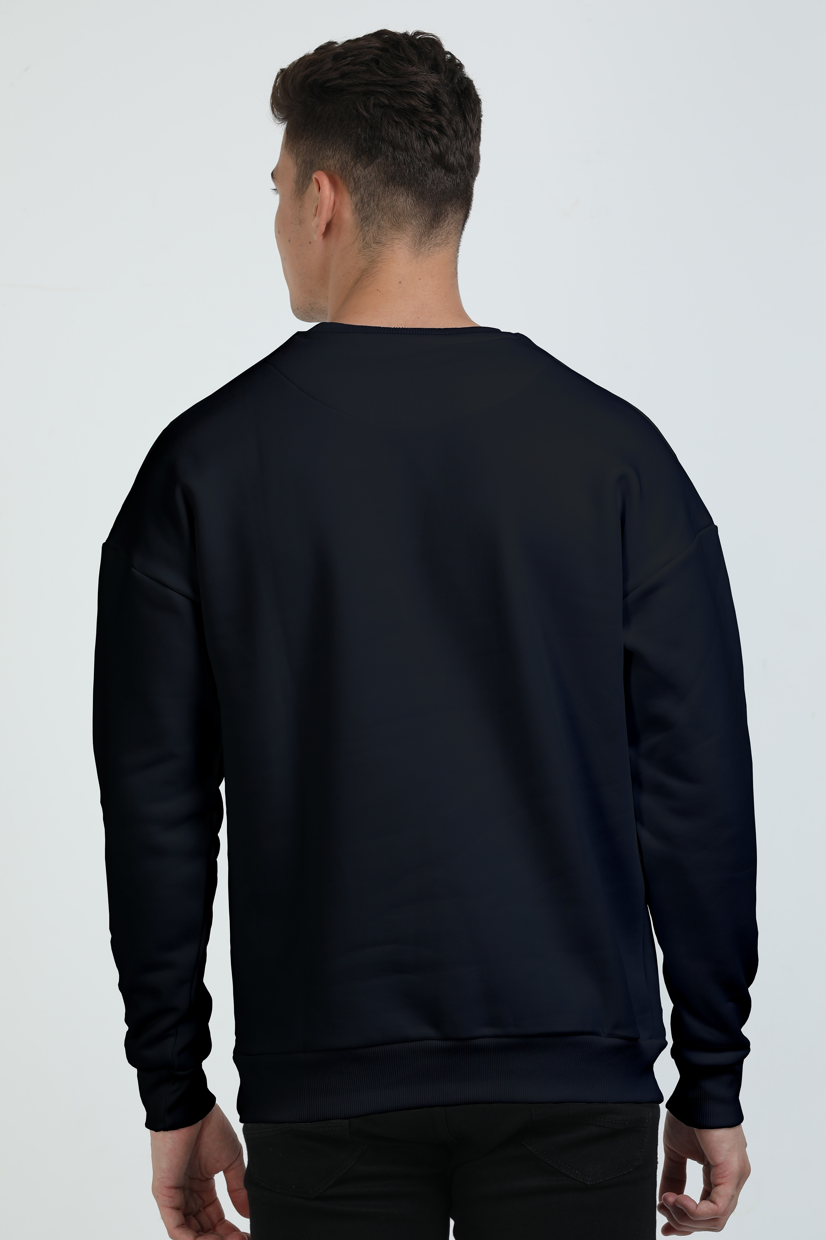 Tranquil Mediterranean Landscape Oversized Sweatshirt