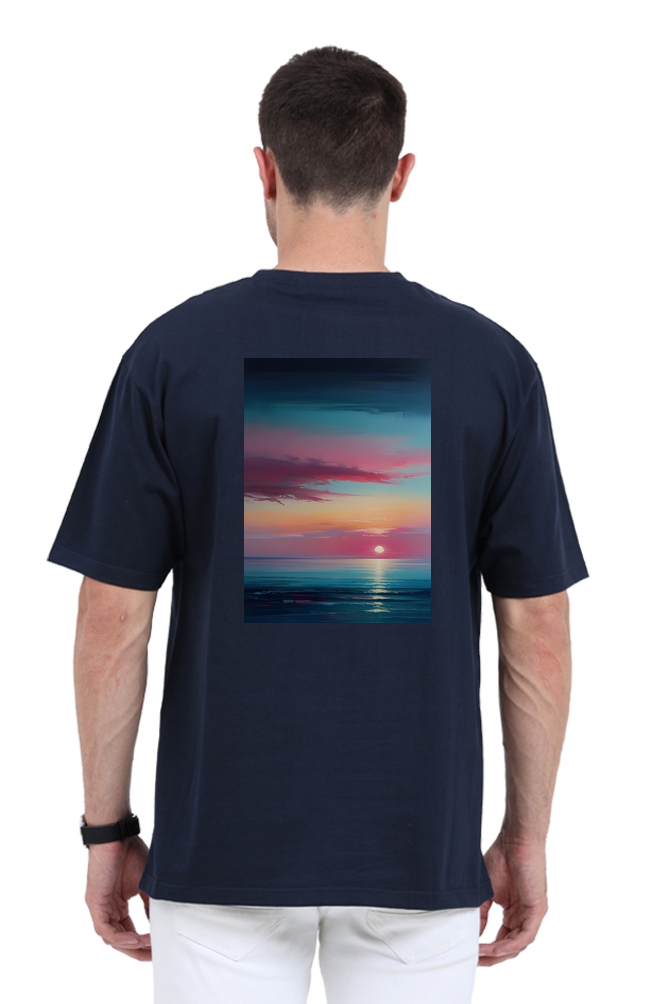 Peaceful Landscape Styled Oversized T-Shirt