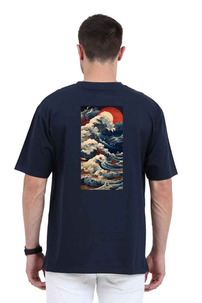 Ocean Tide Style Oversized Summer T-Shirt