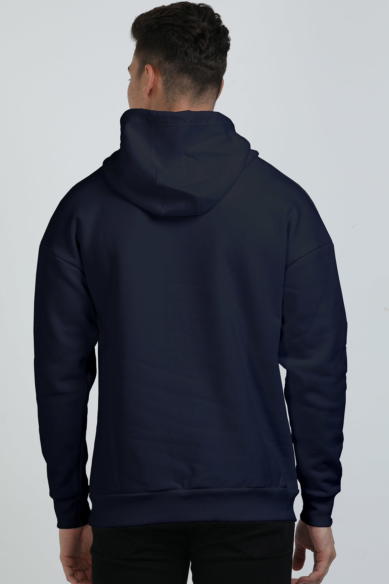 Live Well Printed Oversized Hooded Sweatshirt