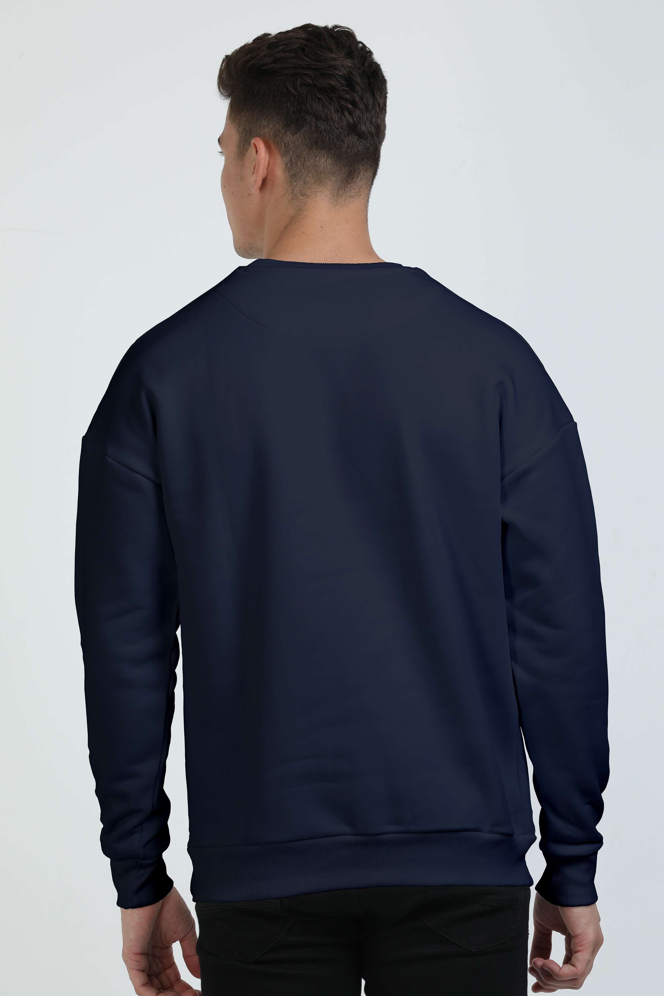 Tranquil Mediterranean Landscape Oversized Sweatshirt
