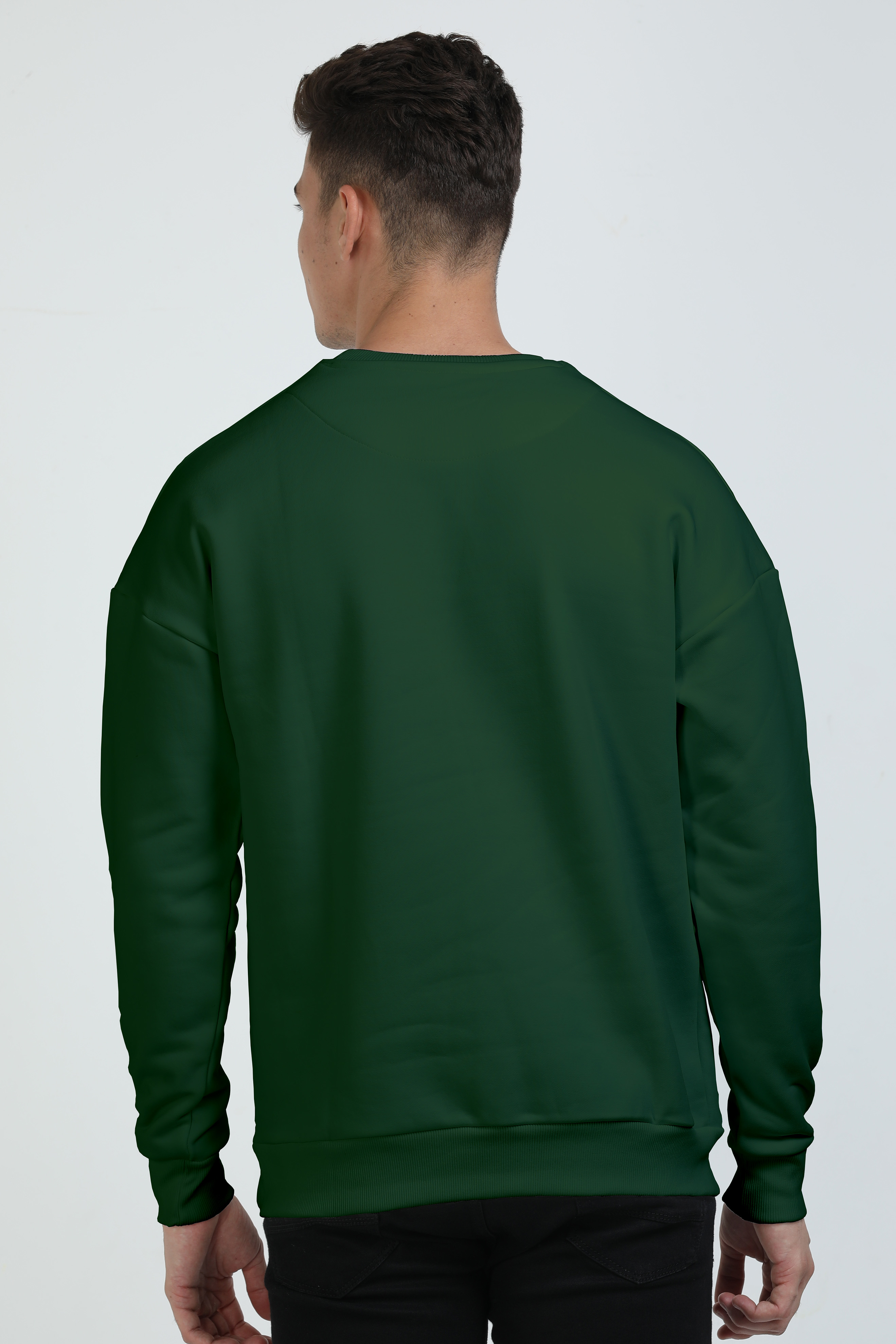 Tranquil Mediterranean Landscape Oversized Sweatshirt